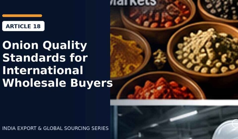 Onion Quality Standards for International Wholesale Buyers